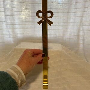 Brass Bow Wall Hook for wreaths